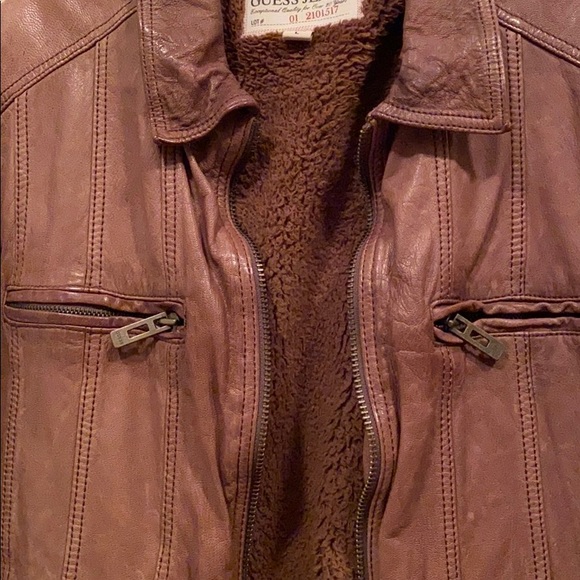 Guess Jeans Leather Jacket - Picture 7 of 8